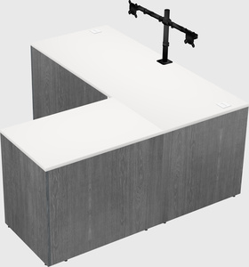 L-shaped office desk