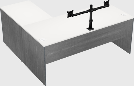 L-shaped office desk