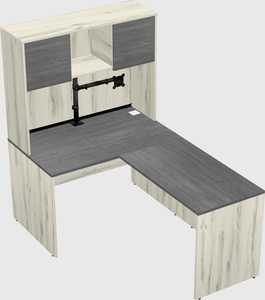 L-shaped office desk