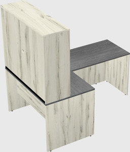 L-shaped office desk