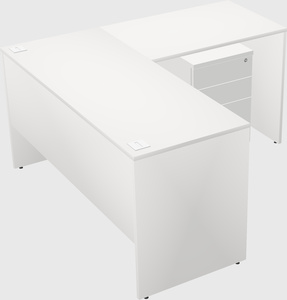 L-shaped office desk