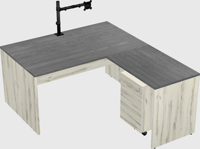 L-shaped office desk