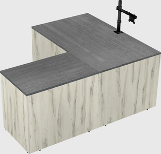 L-shaped office desk