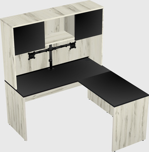 L-shaped office desk