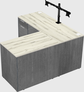 L-shaped office desk