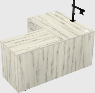 L-shaped office desk