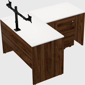 L-shaped office desk
