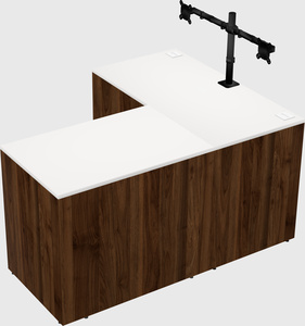 L-shaped office desk