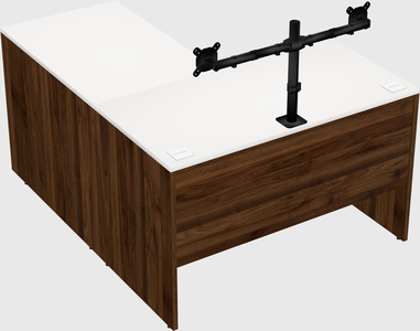 L-shaped office desk