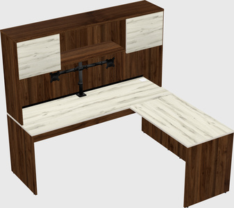 L-shaped office desk