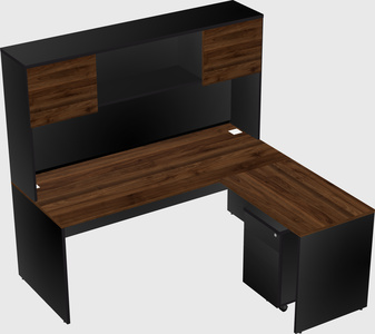 L-shaped office desk
