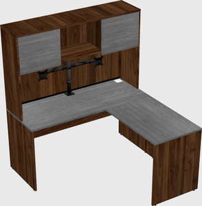 L-shaped office desk