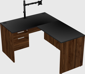L-shaped office desk