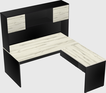 L-shaped office desk