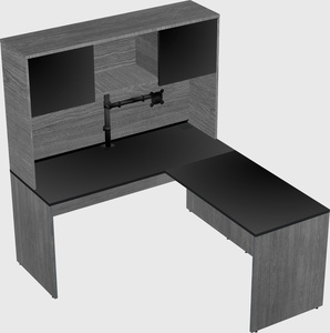 L-shaped office desk