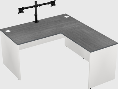 L-shaped office desk