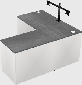L-shaped office desk