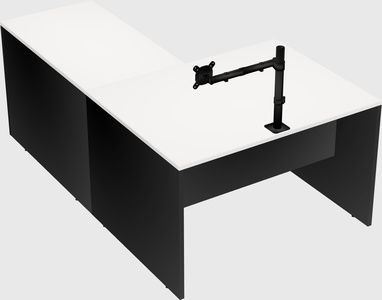 L-shaped office desk