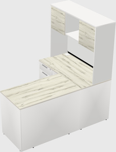 L-shaped office desk