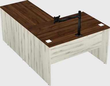 L-shaped office desk