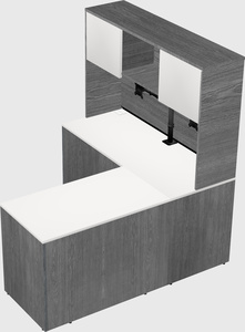 L-shaped office desk