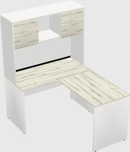 L-shaped office desk