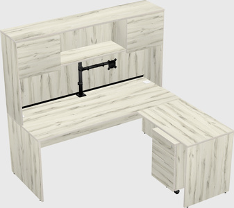 L-shaped office desk