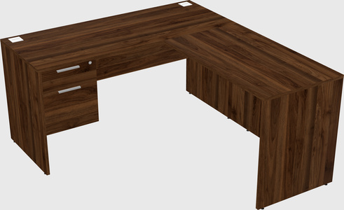L-shaped office desk