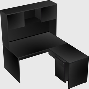 L-shaped office desk