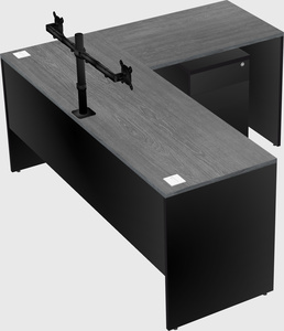 L-shaped office desk