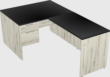 L-shaped office desk