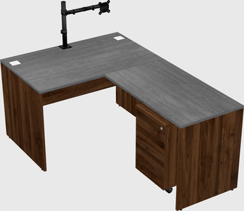 L-shaped office desk