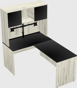 L-shaped office desk