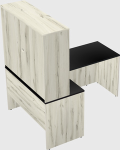 L-shaped office desk