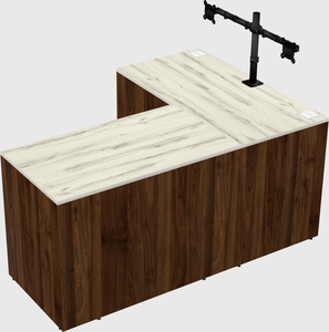 L-shaped office desk