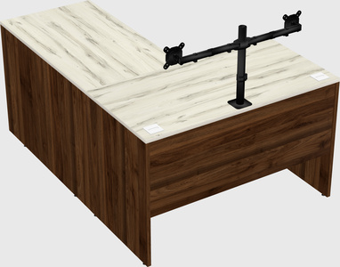 L-shaped office desk