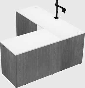 L-shaped office desk