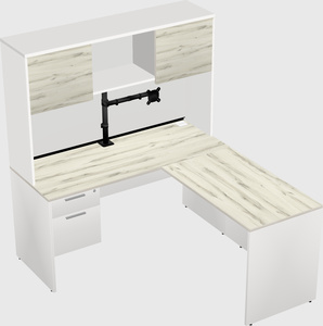 L-shaped office desk