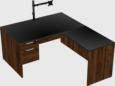 L-shaped office desk