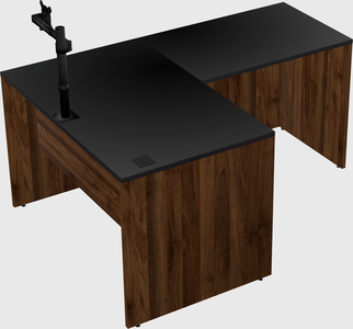 L-shaped office desk