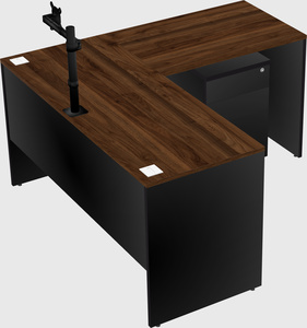 L-shaped office desk