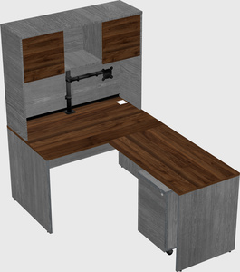 L-shaped office desk