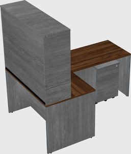L-shaped office desk