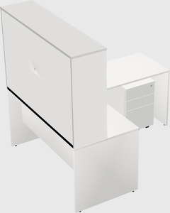 L-shaped office desk