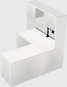 L-shaped office desk
