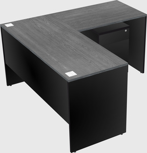 L-shaped office desk