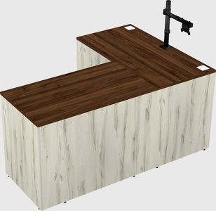 L-shaped office desk