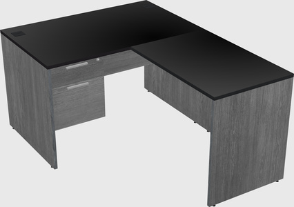 L-shaped office desk