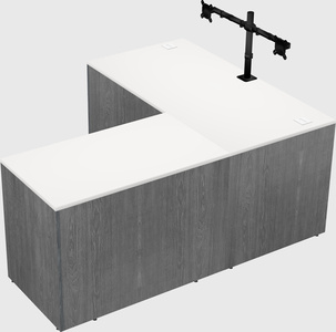 L-shaped office desk