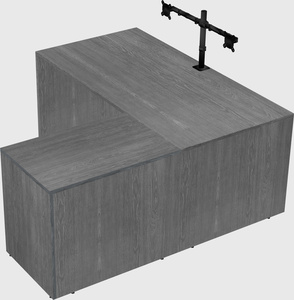 L-shaped office desk